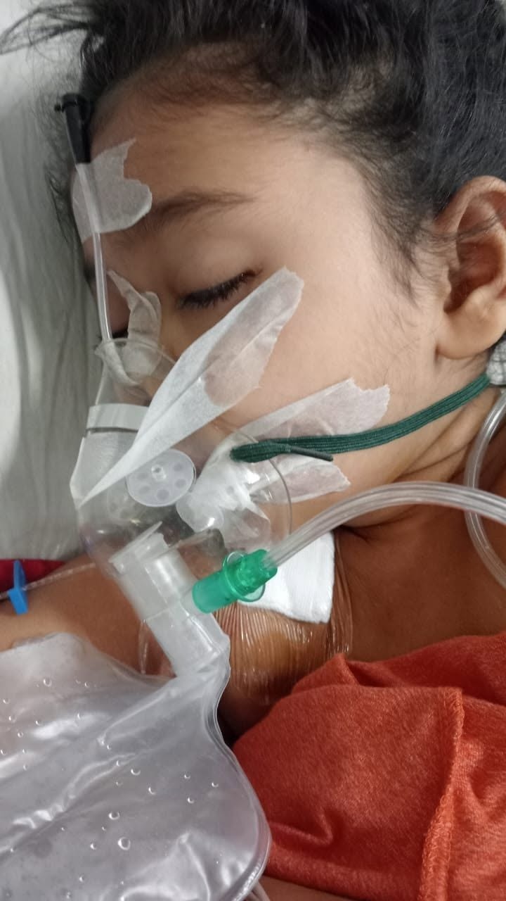 Zara receiving medical care